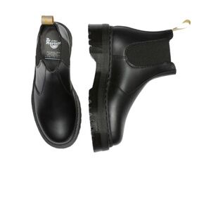 Dr. Martens VEGAN 2976 Quad Chelsea Boots Black Unisex's Platform M-11 / W-12